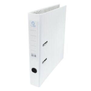 Iratrendező A4, 5cm, két oldalt PP borítás,lapraszerelt, Bluering® Premium fehér 136317081 - Gyűrűs mappa