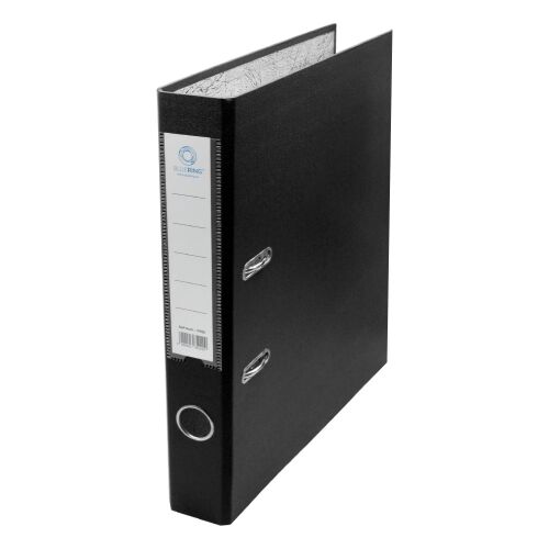 Iratrendező A4, 5cm, két oldalt PP borítás,lapraszerelt, Bluering® Premium fekete 136317082