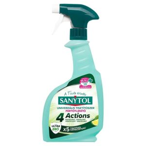 Fertőtlenítő hatású univerzális tisztítószer szórófejes 500 ml Lime Pure Sanytol_4 Actions 136318870 - Tisztítószer