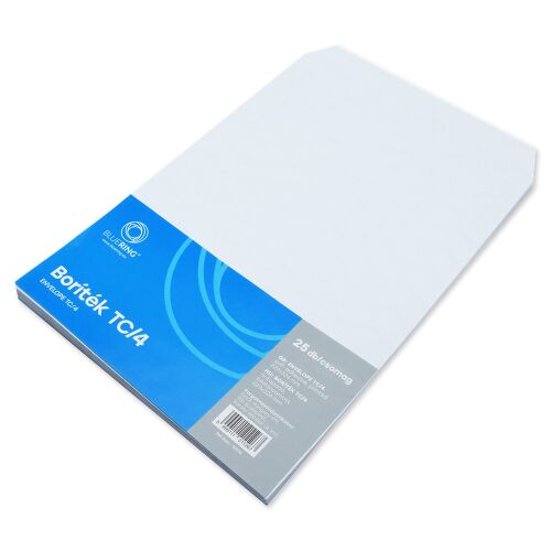 Boríték TC/4 öntapadó bélésnyomott 229x324mm Bluering® 25 db/csom fehér 136319447