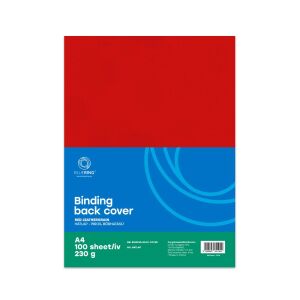 Hátlap, A4, 230 g. bőrhatású 100 db/csomag, Bluering® piros 136320753 - Iratfűző kellék
