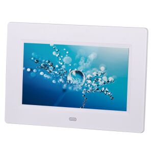 Szögletes nézet a Trevi DPL 2210 digitális képkeretről, fehér - Trevi