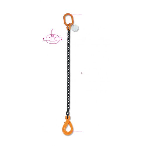 8091SL Emelőlánc, 1 karos, önzáró horog 8. biztonsági fok