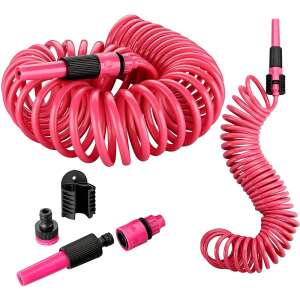 Kinzo Garden Spirál öntöző szett 10m rózsaszín színben