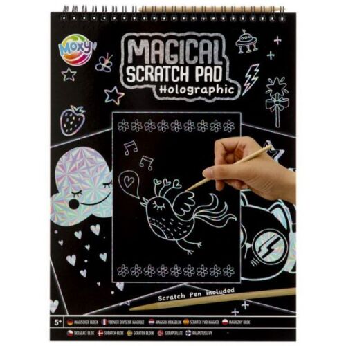 Varázslatos képkarcoló spirálfüzet - hologrammos - 20 lapos A4 136327895 - Könyv