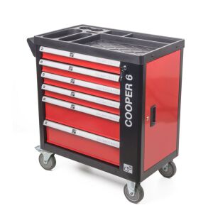 G21 Cooper 6 Fiókos Műhelykocsi - Fekete/Piros 136332304 - G21