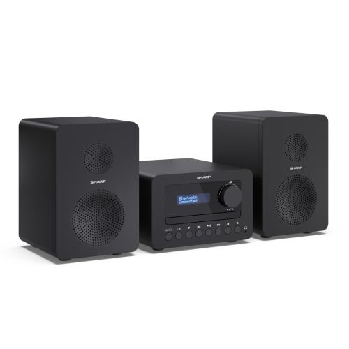 Sharp TOKYO DAB+ Hi-Fi Micro System, fekete, kompakt otthoni audio rendszer - Multimédia lejátszó