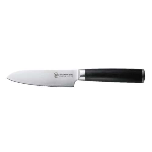 Carl Schmidt Sohn KONSTANZ Santoku kés, 12,5 cm, Damask rozsdamentes acél, Pakkafa nyéllel