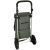 Gray shopping trolley bag with large wheels