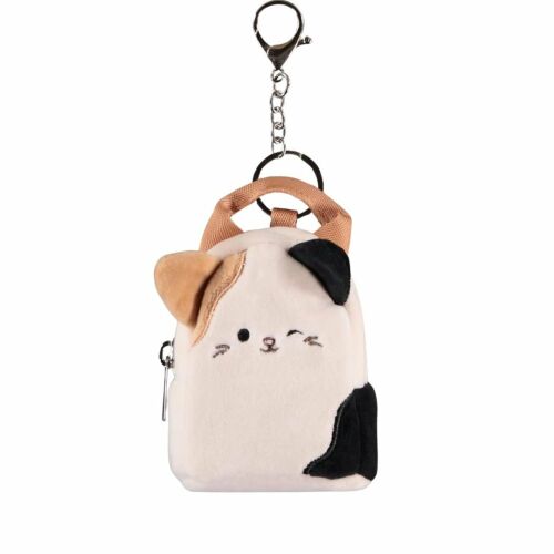 Mini plecak brelok, Squishmallows, kotek Cameron, beżowy z czarnym i brązowym, 11x9x5 cm, marka Difuzed 136346281