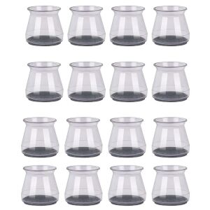 Set 16 protectii picioare scaun/mobila din silicon si pasla NEXTLY, anti-zgarieturi, anti-zgomot, universale, reutilizabile, 3.2x3.2cm, transparent-gri 136349907 - Protecții pentru picioarele mobilierului