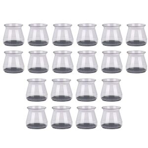 Set 20 protectii picioare scaun/mobila din silicon si pasla NEXTLY, anti-zgarieturi, anti-zgomot, universale, reutilizabile, 3.2x3.2cm, transparent-gri 136349922 - Protecții pentru picioarele mobilierului