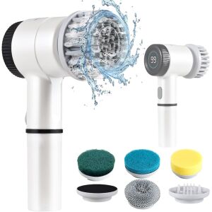 NEXTLY Multifunkciós elektromos tisztítókefe cserélhető fejekkel és digitális kijelzővel - Nextly