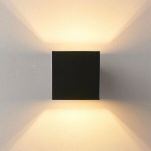 Lampa de perete LED cub negru modern de Techstar - Lămpi de perete pentru exterior