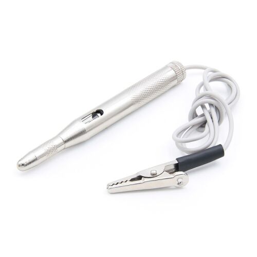 Creion De Testare A Tensiunii Auto Techstar® D0086-Y, DC 6V/12V/24V, 115x10 Mm, Compatibil Mașini, Bărci, Motociclete Și Motoare Mici, Argintiu 136352449