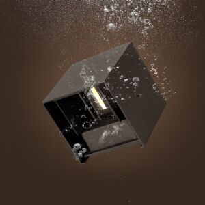 Techstar Aplica LED de perete exterior negru, rezistenta la apa IP65 - Lămpi de perete pentru exterior