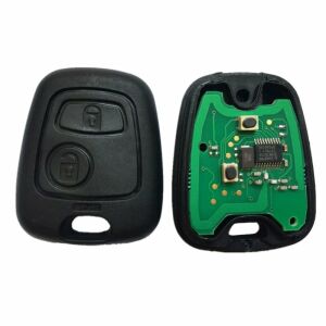 Techstar Peugeot 307 407 csere autókulcs 2 gombbal és elektronikus áramkörrel - Autókulcs