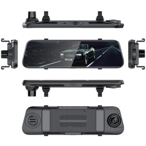 Techstar Z9 Plus dupla kamerás tükör autós kamera, több nézet - Autóelektronika