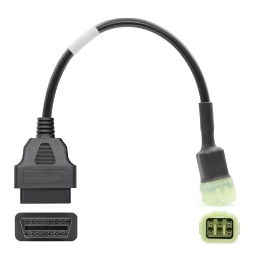 Techstar OBD2 Adapterkábel Kawasaki motorkerékpárokhoz - 6 tűs - 16 tűs átalakítás