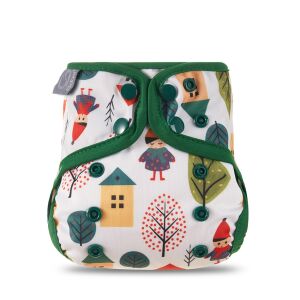 Elinfant újszülött mosható pelenka külső színes mintával - Mosható pelenka