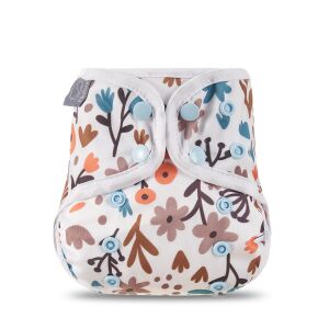 Elinfant újszülött mosható pelenka külső virágmintával - Mosható pelenka