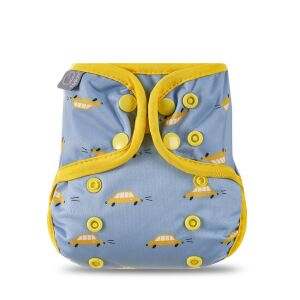 Elinfant újszülött mosható pelenka külső autó mintával - Mosható pelenka