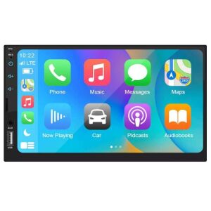 MP5 Player Techstar® 7023C, 2DIN, Apple CarPlay, Android Auto, Ecran HD Touch 7", MirrorLink, Bluetooth 4.2, Aux, USB, MicroSD