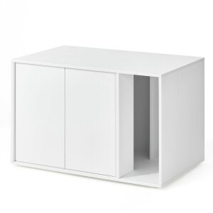 SONGMICS HOME Minimál Macska WC Szekrény Dohányzóasztal Hófehér 136363526 - Állattartás