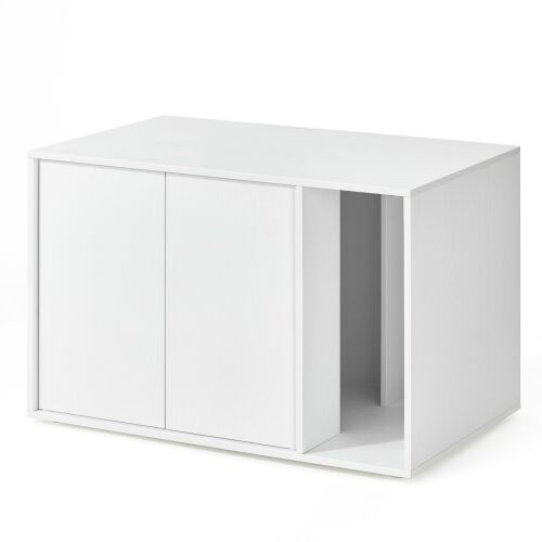 SONGMICS HOME Minimál Macska WC Szekrény Dohányzóasztal Hófehér 136363526