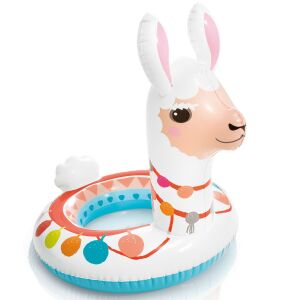 Intex Nafukovací plávací kruh Lama pre deti - Plážové hračky na sedenie