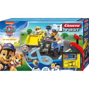 Carrera First Paw Patrol On the Double versenypálya szett Chase-zel és Rubble-lel - Carrera