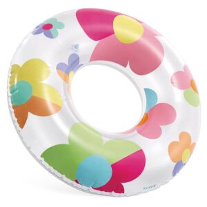Intex 81cm virágos úszógumi, felfújható játék medencébe gyerekeknek - Gyerek úszógumi