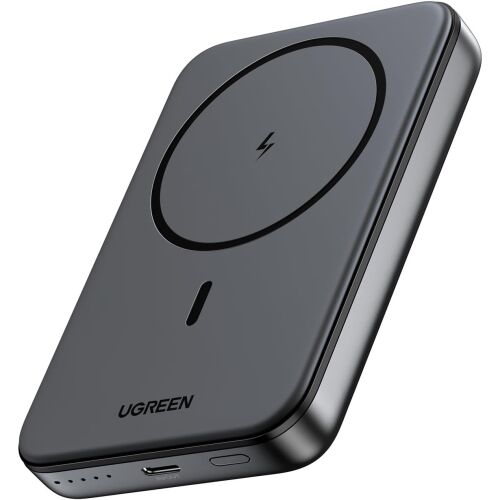 Ugreen Baterie externa magnetica wireless 10000mAh, PD 20W, USB-C, negru