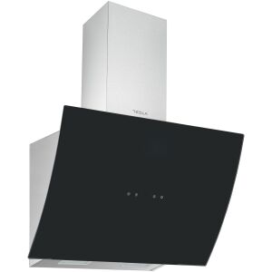 Tesla DD600AXB dekorative Dunstabzugshaube, 60 cm, Edelstahl und Schwarzglas - Dunstabzugshauben