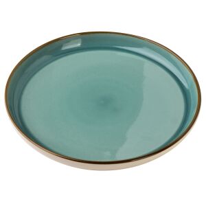 BASIC NATURE Turquoise 26 cm Étkezési Tálaló Tányér