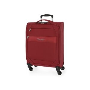 Roll Road Royce piros textil utazótáska, 55x40x20cm, 39L, ferde nézet - Bőrönd &Táska