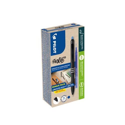 Rollertoll, 0,35 mm, törölhető, nyomógombos, PILOT "Frixion Ball Plus", kék + betét 136384697