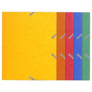 Gumis mappa, prespán, A5, EXACOMPTA, vegyes színek 136384884 - Iratrendezés