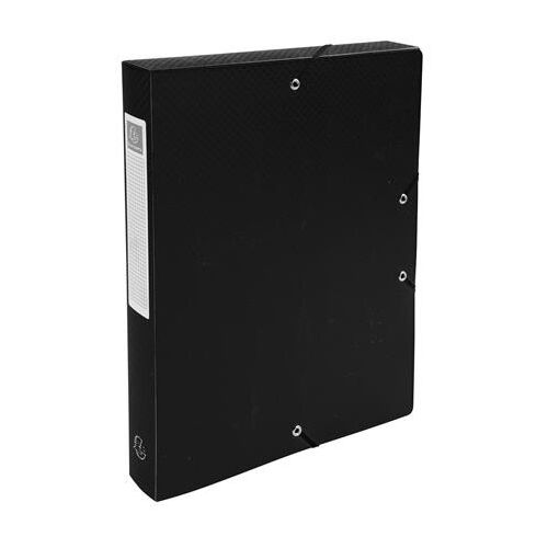 Gumis mappa, PP, A4, 40 mm, EXACOMPTA "Opak", fekete 136385125