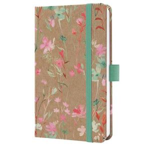 Naptár, A6, heti, 2026, kemény borító, SIGEL "Jolie", Green Floral Serenity 136386625 - Irodai kiegészítő