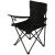 LUARO Fekete Összecsukható Kempingszék Kartámasszal és Pohártartóval