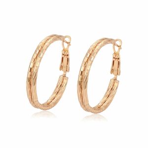 Emporia Arany Tónusú Karika Fülbevaló - Csőzáras 136389918 - Divat & Öltözködés