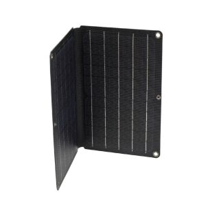 HOME MSC10W hordozható napelemes USB töltő, összecsukható, 10Watt, 2xUSB, LED töltésjelző, felakasztható, tartozék karabinerekkel