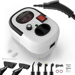 Wielofunkcyjny parownica z różnymi nasadkami, widok pod kątem - Artykuły techniczne i elektronika