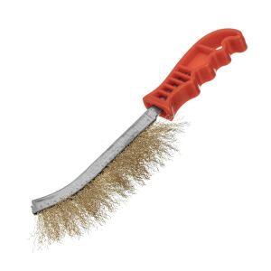 MTX 0,3mm sárgaréz drótkefe műanyag nyéllel 136392221 - Drótkefe