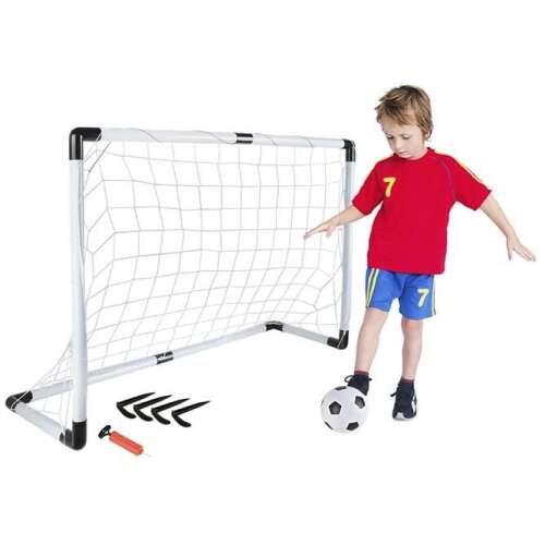 Gyermek focikapu szett labdával és pumpával