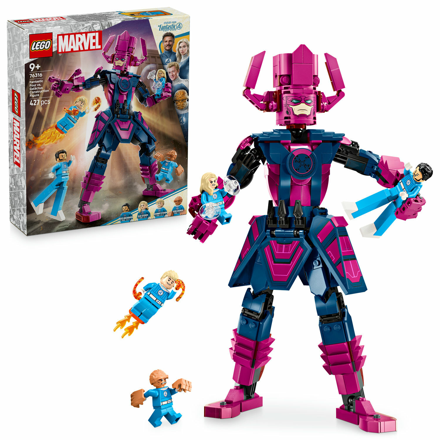 E-shop LEGO® Marvel Fantastická štvorka vs. Galactus stavebná figúrka 76316