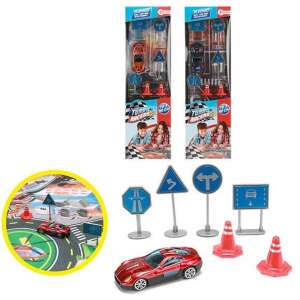 Turbo Racers autós játszószőnyeg kiegészítőkkel – közlekedési táblák 42514393 Bébitornázók és játszószőnyegek - Fiú