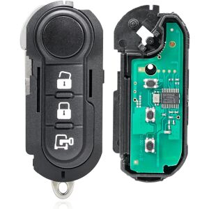 Komplett programozható autókulcs távirányítóval, 433MHz, 3 gomb, PCF7946 chip, Marelli rendszer, kompatibilis Fiat Ducato, 500L, Doblo, Panda, Citroen Relay, Peugeot Boxer, Iveco, Ford Ka, Op - Autókulcs