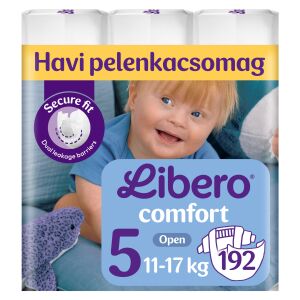 Libero Comfort Junior 5-ös méretű pelenkák, 192 darabos, 11-17 kg-os babáknak - Pelenka